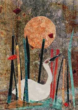 "Contentment" by Gail McCoy, Sun Prairie WI - Collage - SOLD